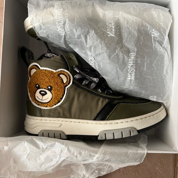 Moschino High top Teddy Sport Sneaker size IT 31 / US 13 - Picture 2 of 9